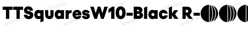 TTSquaresW10-Black R字体转换